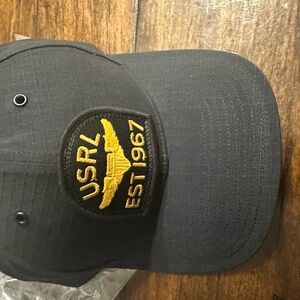 Polo Ralph Lauren Black Cap with Gold Logo #Navy style